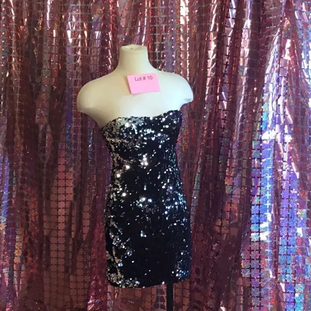 60’s style FREDRICKS OF HOLLYWOOD sequined mini dress in size small